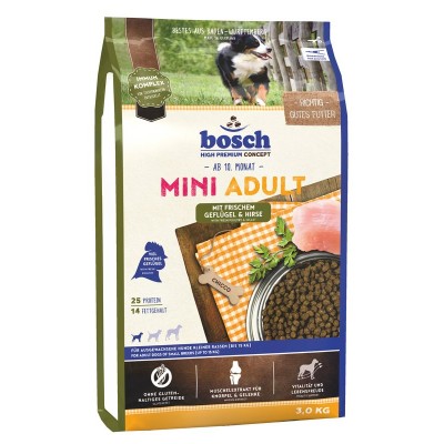 Bosch mini adult Poultry & Millet  (птица,просо)